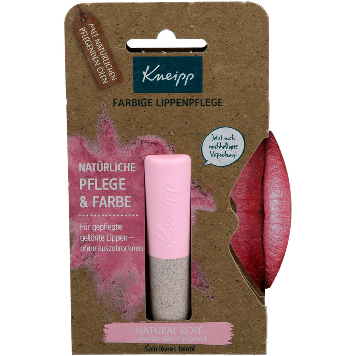 Kneipp farbige Lippenpflege Natural Rose, 1 St. Stift