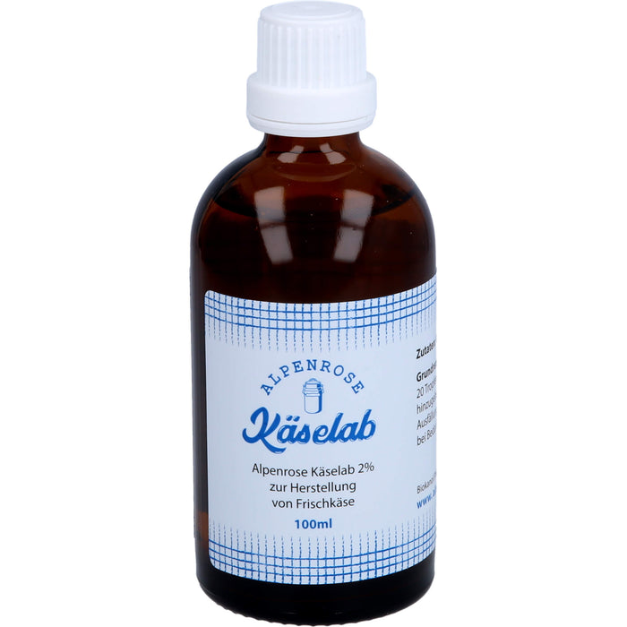 Alpenrose Käselab 2% zur Herstellung von Frischkäse, 100 ml Solution
