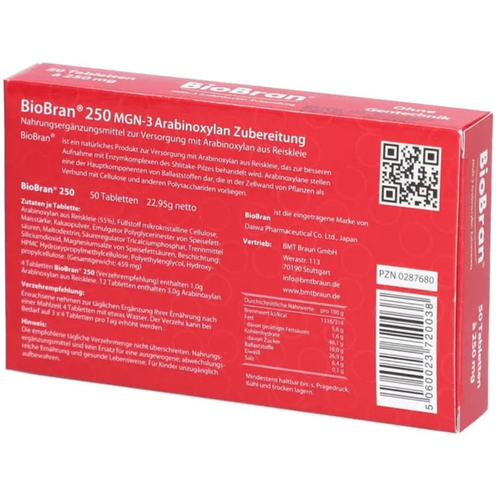 BioBran Tabletten, 50 pcs. Tablets