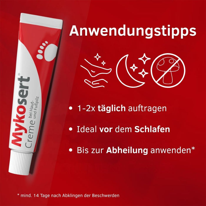 Mykosert Creme bei Haut- und Fußpilz, 20 g Creme