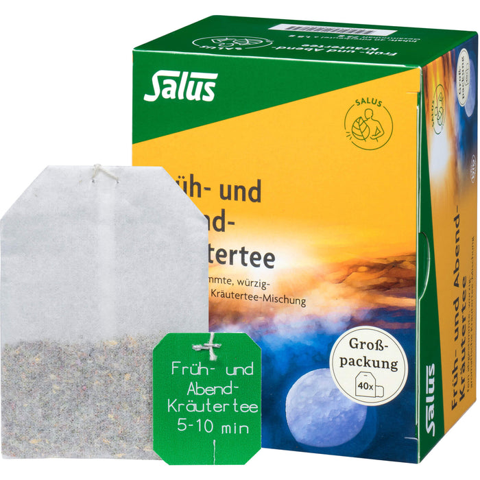 Salus Früh- und Abend-Kräutertee, 40 pc Sac filtrant