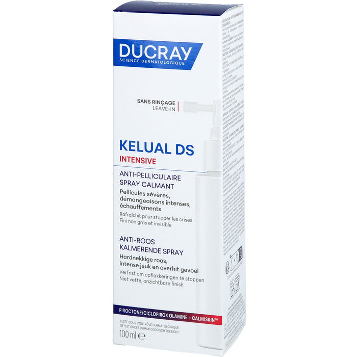 DUCRAY Kelual DS Intensive Anti-Schuppen beruhigendes Spray, 100 ml Spray
