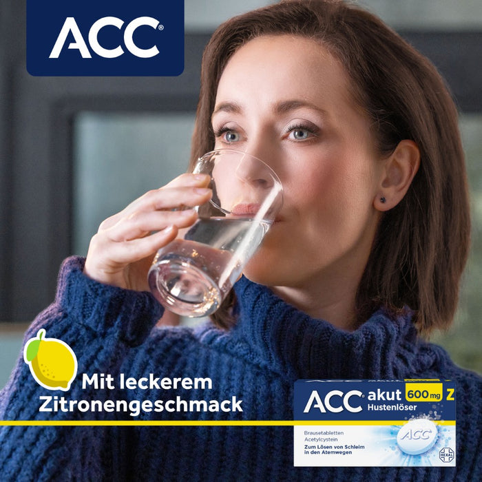 ACC akut 600 mg Z Hustenlöser Brausetabletten, 10 pc Tablettes