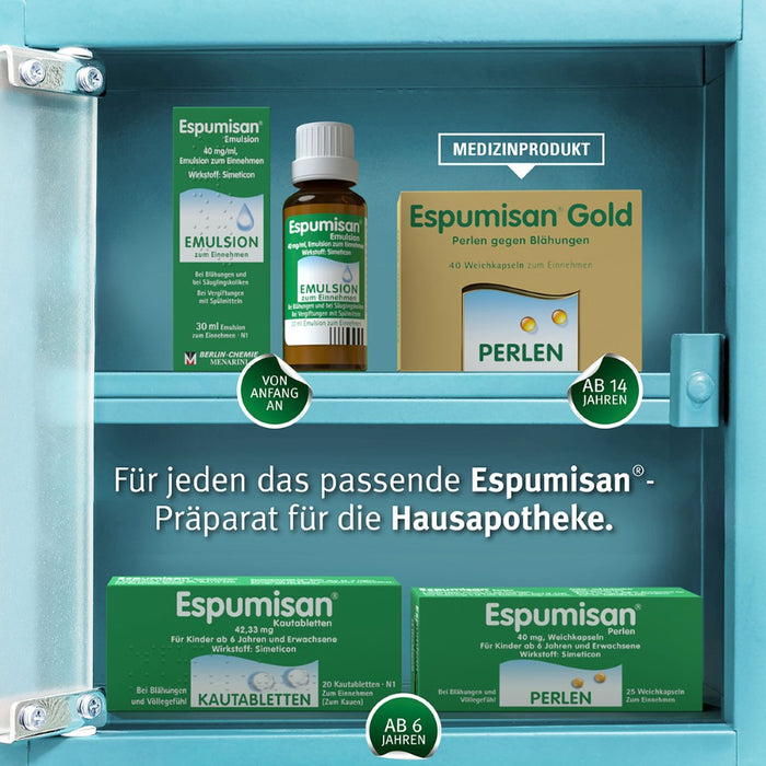 Espumisan Emulsion bei Blähungen, 96 ml Lösung