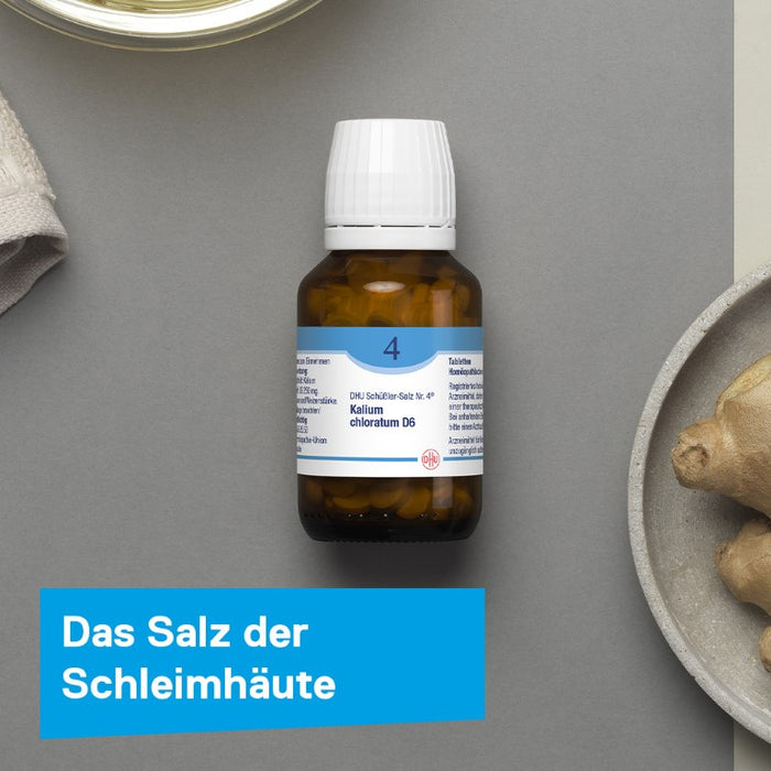 DHU Schüßler-Salz Nr. 4 Kalium chloratum D6, 80 pc Tablettes