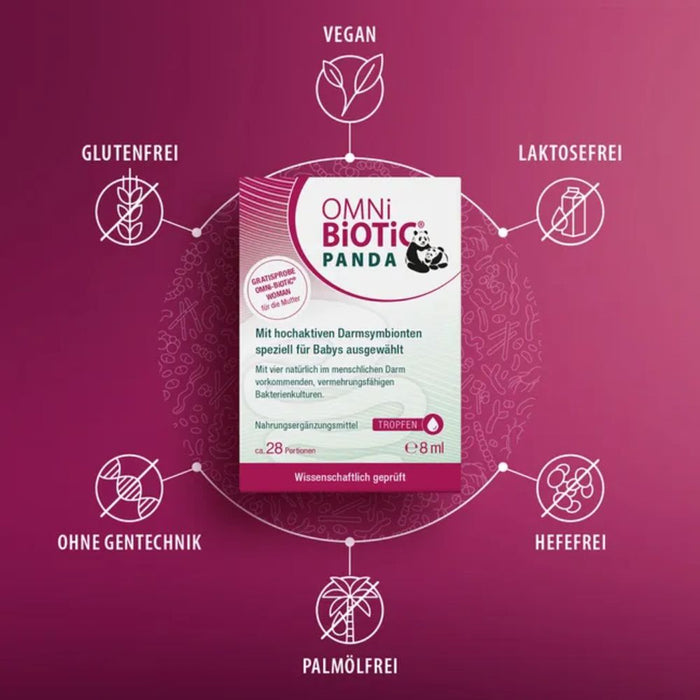 Omni Biotic Panda Tropfen, speziell für Babys entwickelt, 8 ml Huile
