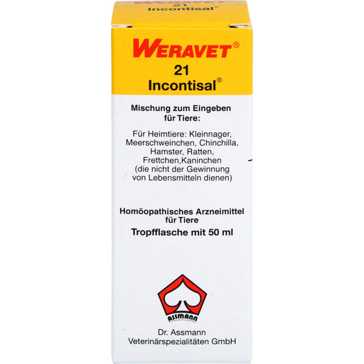 Weravet 21 Incontisal Mischung für Heimtiere, 50 ml Lösung