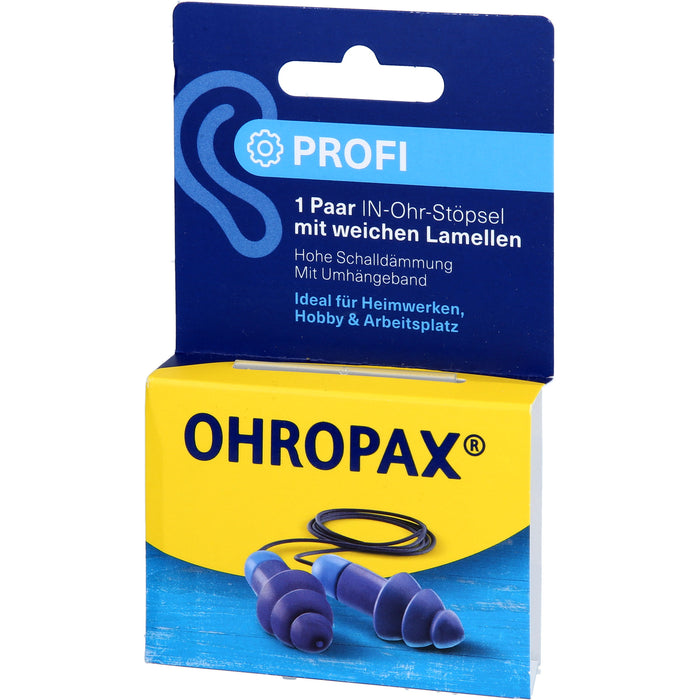 OHROPAX Profi Lamellenstöpsel In-Ohr, 2 pcs. Earplugs