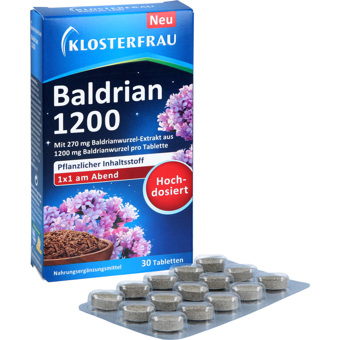 Klosterfrau Baldrian 1200 Tabletten, 30 pc Tablettes