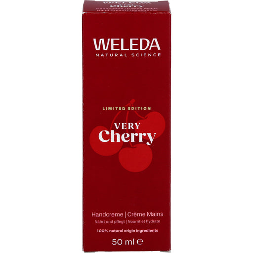 WELEDA Very Cherry Handcreme nährt und verwöhnt mit Kirschduft, 50 ml Creme