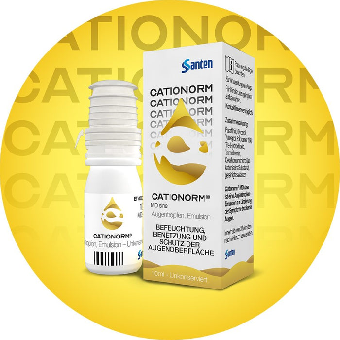 CATIONORM Augentropfen - Schutz bei Trockenen und/oder tränenden Trockenen Augen, 10 ml Solution