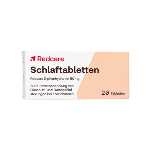 Redcare Schlaftabletten Diphenhydramin 50 mg bei Einschlaf- und Durchschlafstörungen, 20 St. Tabletten