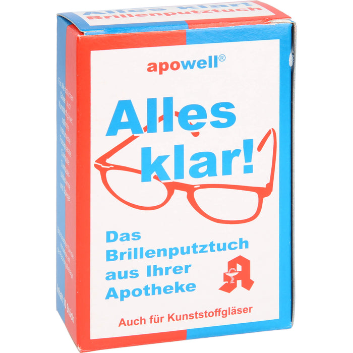 Brillenputztuch ALLES KLAR, 10 St TUE