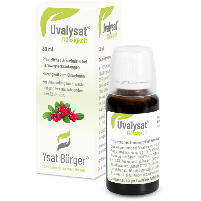 Uvalysat Flüssigkeit bei Harnwegserkrankungen, 30 ml Solution
