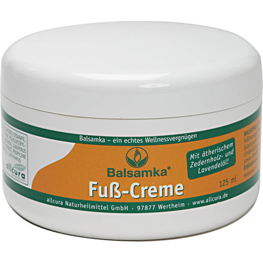 Balsamka Fuß-Creme für eine geschmeidige und elastische Haut, 125 ml Creme