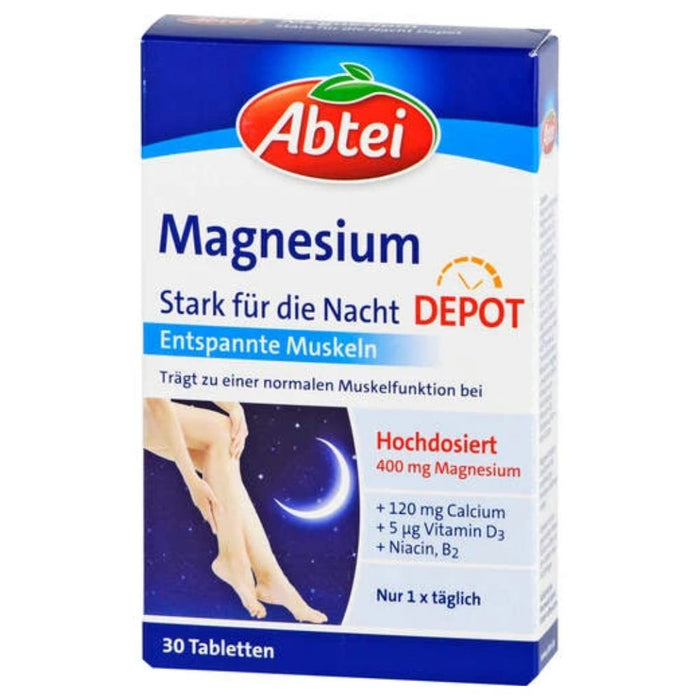 Abtei Magnesium Depot für entspannte Muskeln Tabletten, 30 St. Tabletten
