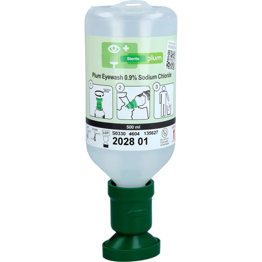 PLUM Natriumchlorid Augenspüllösung mit Augenschale, 500 ml AUB