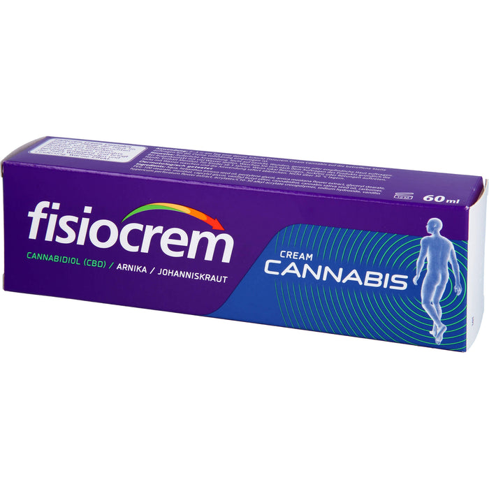 Fisiocrem Cream Cannabis beruhigt, entspannt und bringt der Haut Wohlbefinden und Linderung, 60 ml Crème