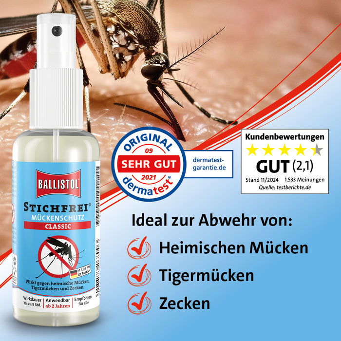 Stichfrei Classic Pumpspray, 100 ml Solution