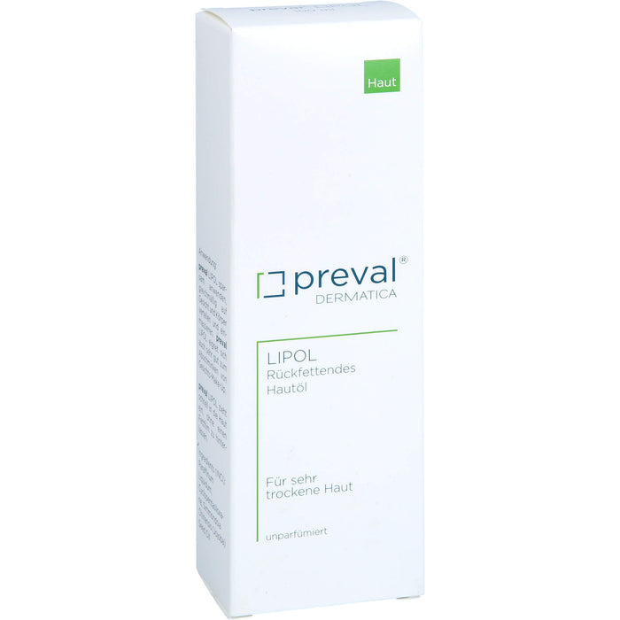 preval Lipol rückfettendes Hautöl für sehr trockene Haut, 100 ml Huile