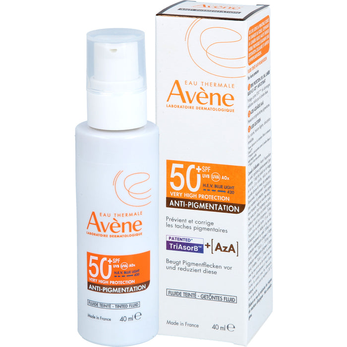 Avène Anti-Pigmentation getöntes Fluid LSF 50+ für empfindliche Haut, 40 ml Solution