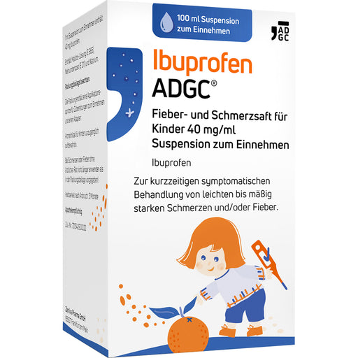 Ibuprofen ADGC Fieber- und Schmerzsaft für Kinder 40 mg/ml Suspension zum Einnehmen, 100 ml Lösung