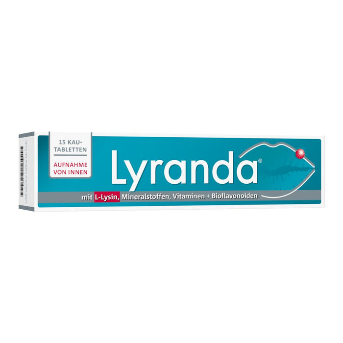 Lyranda Kautabletten bei Lippenherpes, 15 pc Tablettes