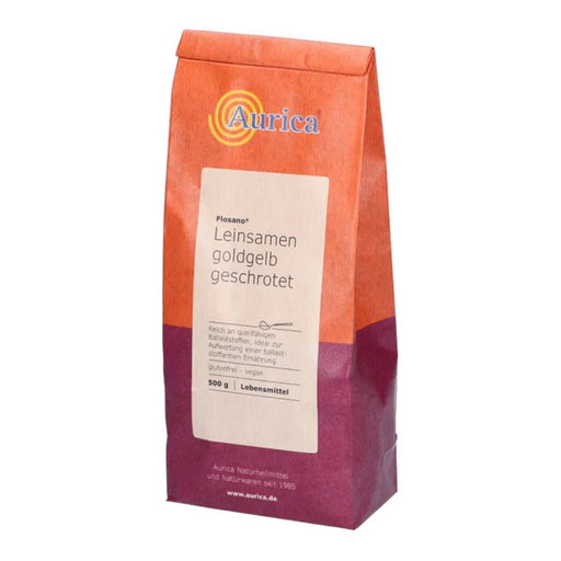 Aurica Flosano Leinsamen geschrotet, 500 g Pulver