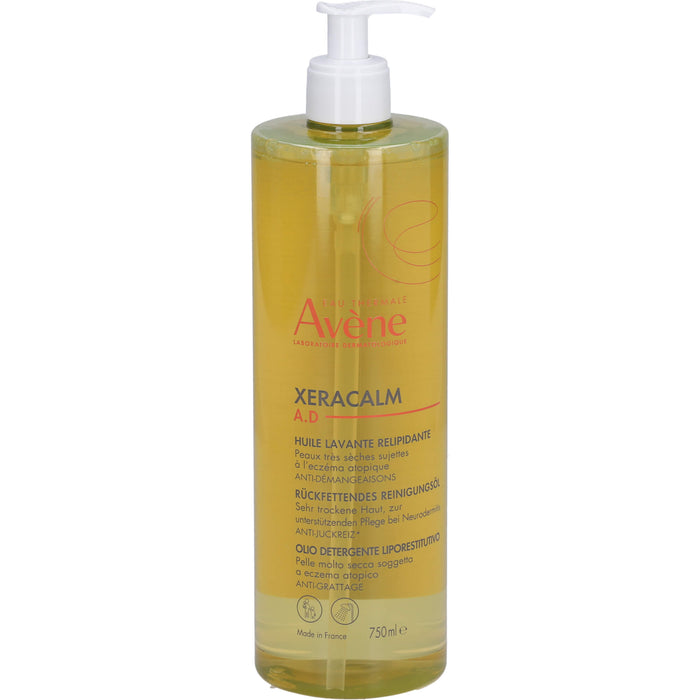 Avène XeraCalm A.D rückfettendes Reinigungsöl gegen Juckreiz und zur Pflege von Neurodermitis, 750 ml Öl