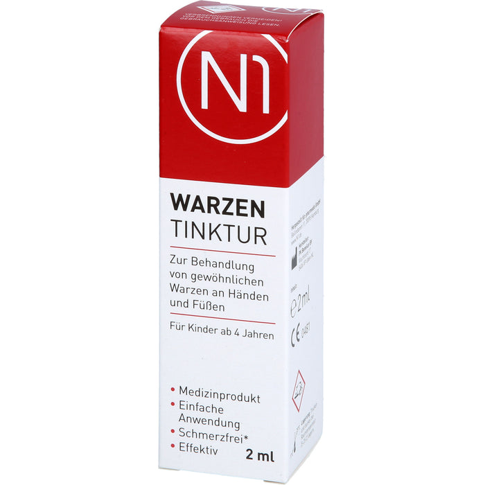 N1 Warzen Tinktur für Hände und Füße für Kinder ab 4 Jahren, 2 ml Lösung