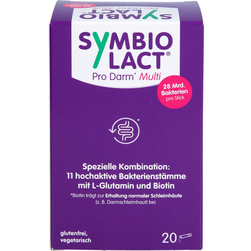 SymbioLact Pro Darm Multi Sticks mit 28 Mrd. Bakterien, L-Glutamin & Biotin, 20 St. Sticks
