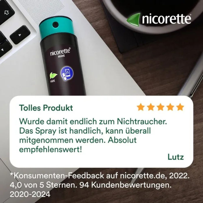 nicorette Mint Spray 1 mg/Sprühstoß, 2 St. Spray