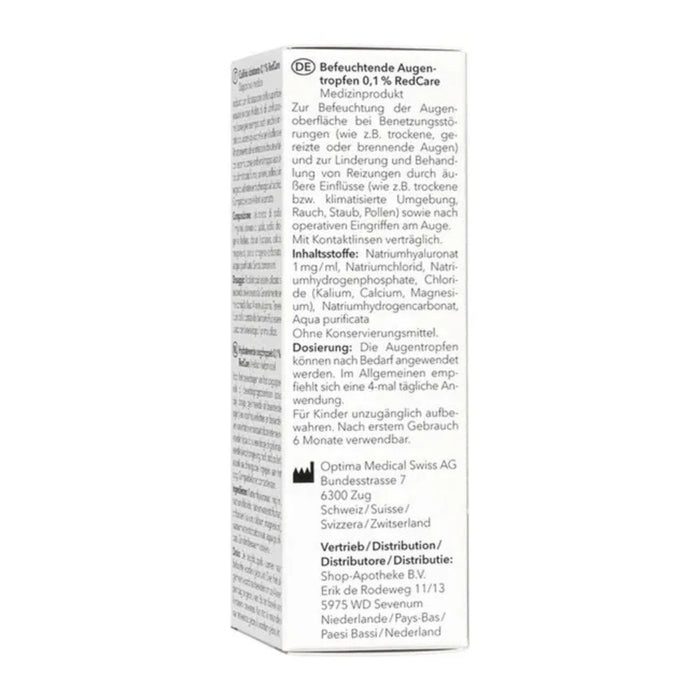 Redcare Augentropfen Collirio zur Befeuchtung der Augenoberfläche, 10 ml Solution