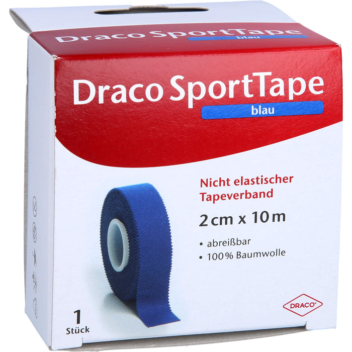 DRACO Tapeverband 10 m x 2 cm blau, 1 pcs. dressing