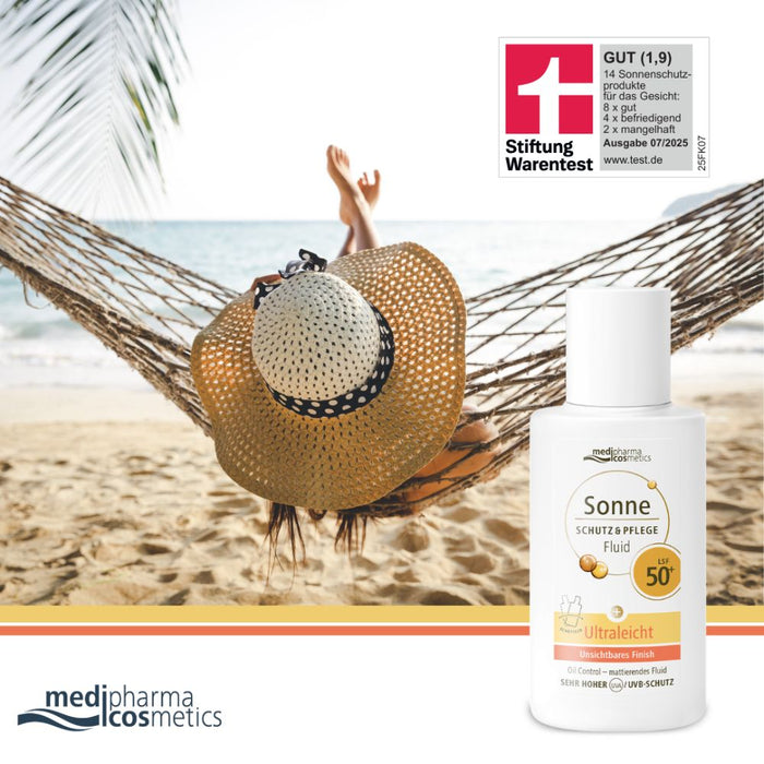 Medipharma Cosmetics Sonne Schutz & Pflege Fluid LSF 50+ ultraleicht, 50 ml Cream