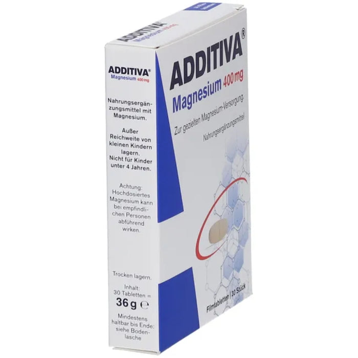 ADDITIVA Magnesium 400 mg Tabletten, 30 pc Tablettes