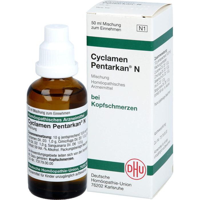 DHU Cyclamen Pentarkan N Mischung bei Kopfschmerzen, 50 ml Solution