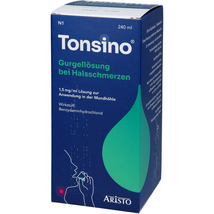 Tonsino Gurgellösung bei Halsschmerzen, 240 ml Solution