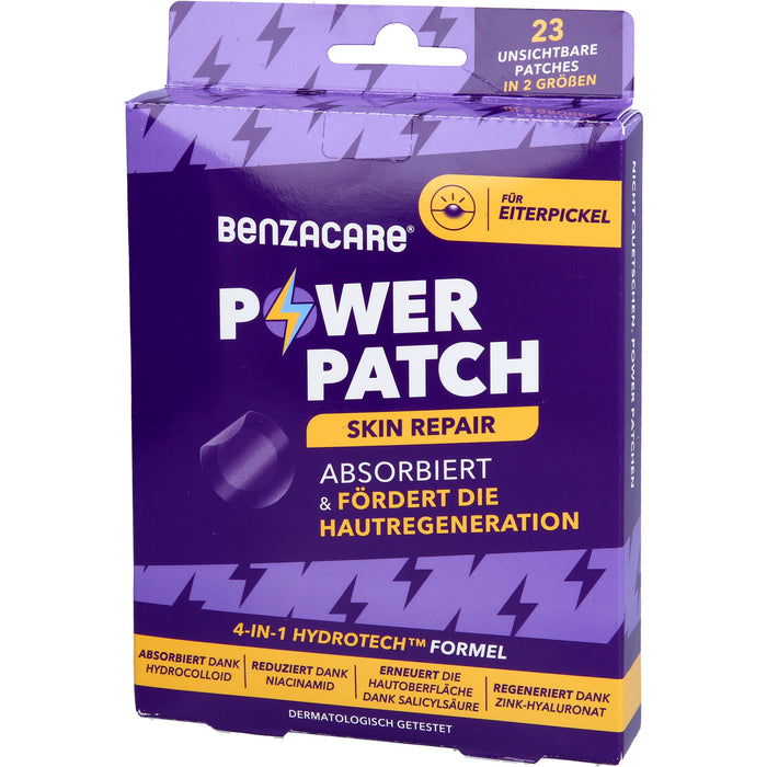 BENZACARE Power Patches - Skin Repair absorbiert den Eiterpickel und fördert die Hautregeneration, 23 St. Pflaster