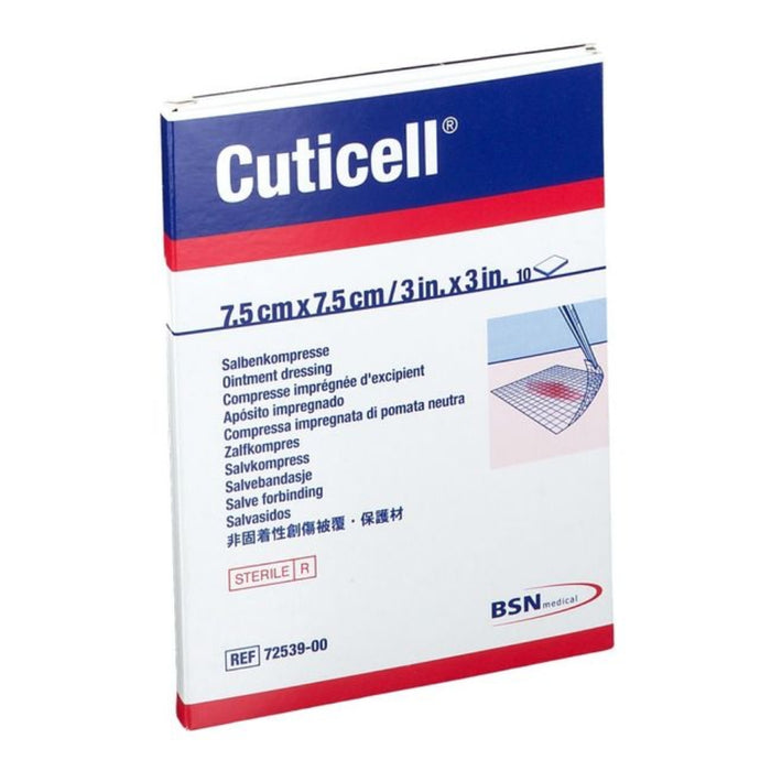Cuticell Salbenkompresse 7,5 x 7,5 cm, 10 pcs. Wound gauze