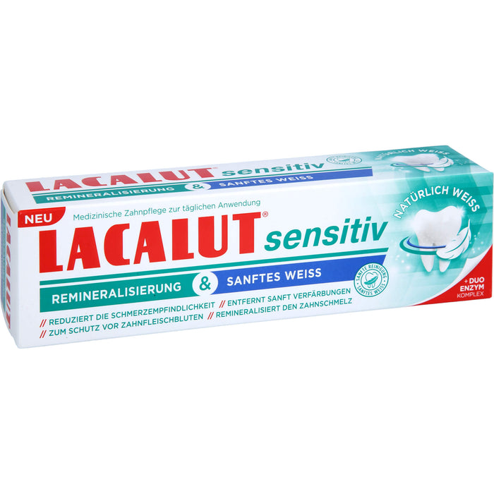 Lacalut sensitiv Remineralisierung & sanftes Weiss, 75 ml Dentifrice