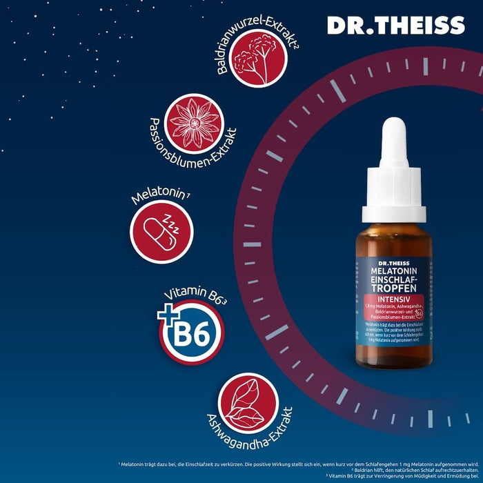 DR.THEISS Melatonin Einschlaf-Tropfen intensiv, 20 ml 