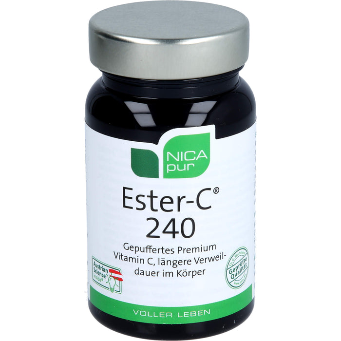 NICApur Ester-C 240 gepuffertes Premium Vitamin C Kapseln, 30 pcs. Capsules