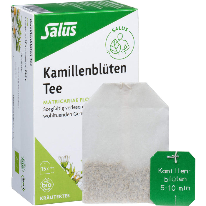Salus Kamillenblüten Bio Tee Matricariae flos, 15 pcs. Filter bag