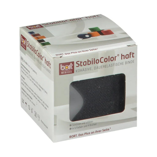 BORT StabiloColor haft schwarz 6cm, 1 St. Bandage