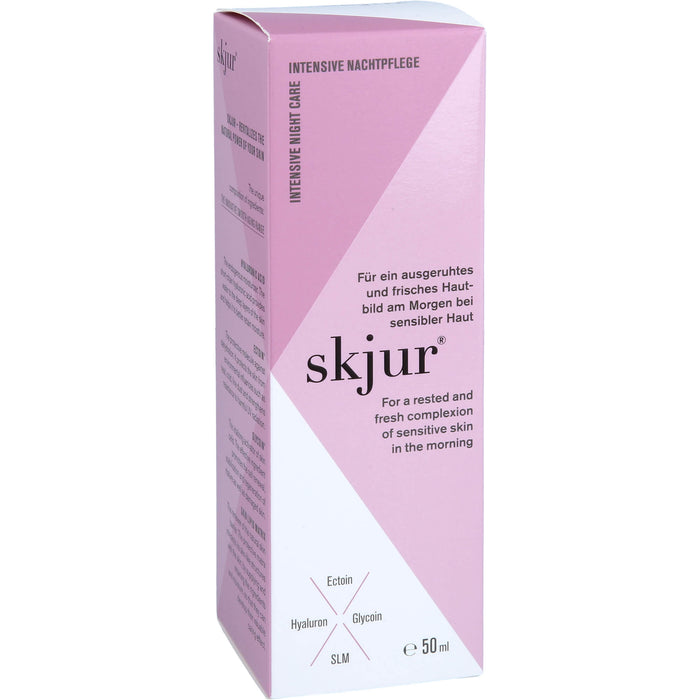 Skjur Intensive Nachtpflege für ein ausgeruhtes und frisches Hautbild bei sensibler Haut, 50 ml Cream