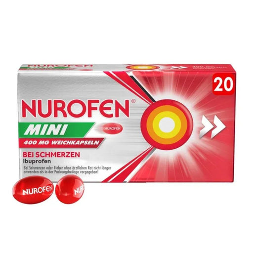 Nurofen Mini 400 mg Weichkapseln bei Schmerzen oder Fieber, 20 St. Kapseln