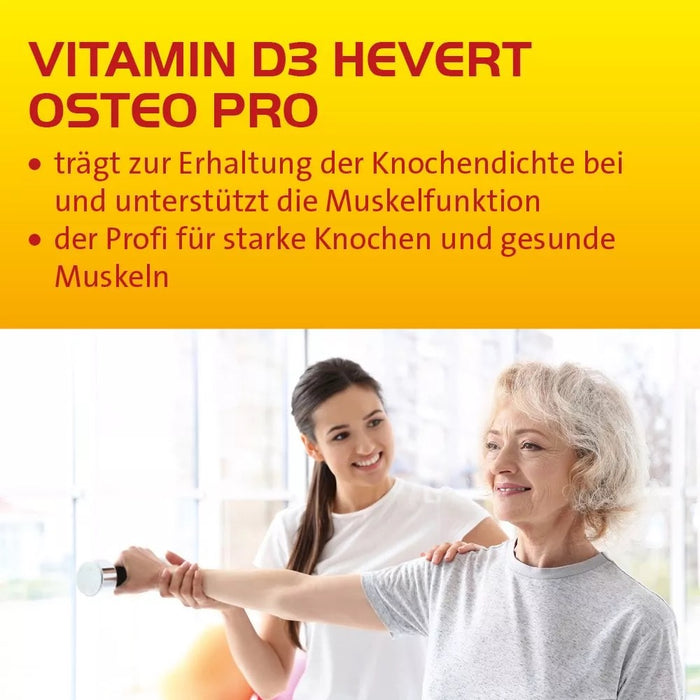 Vitamin D3 Hevert Osteo Pro für gesunde Knochen und Muskeln, 60 St. Tabletten