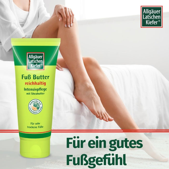 Allgäuer Latschenkiefer Fuß Butter reichhaltige Intensivpflege mit Sheabutter, 100 ml Crème