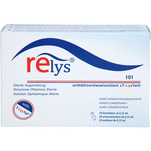 RELYS Augentropfen für tiefgehende Befeuchtung und Reizlinderung, 20 St. Einzeldosispipetten